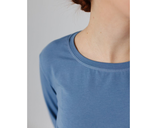 Зображення 3 Жіночий лонгслів жіночий сіро-блакитний р. S, "БІЛИЙ ХАЛАТ" 358-458-716, Розмір: S, Цвет: сіро-блакитний