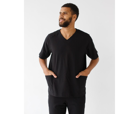 Зображення 3 Медичний костюм чоловічий Арізона чорний р. 52, "БІЛИЙ ХАЛАТ" 482-321-924, Розмір: 52, Цвет: чорний