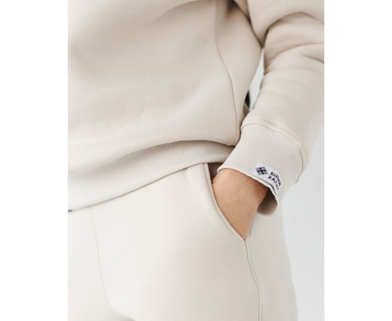 Зображення 4 Медичний утеплений світшот жіночий Онтаріо світло-бежевий р. 3XL, "БІЛИЙ ХАЛАТ" 473-494-730, Розмір: 3XL, Цвет: Світло-бежевий