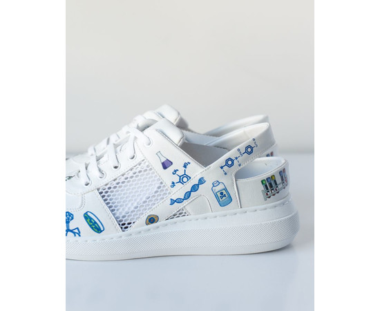 Зображення 2 Взуття медичне кросівки з відкритою п'ятою Laboratory PU підошва р. 37, "БІЛИЙ ХАЛАТ" 347-324-590, Розмір: 37, Цвет: laboratory