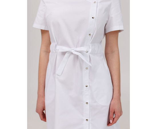 Изображение 5 Медицинская туника женская Наоми белая р. 44, "БЕЛЫЙ ХАЛАТ" 151-324-679, Размер: 44, Цвет: белый