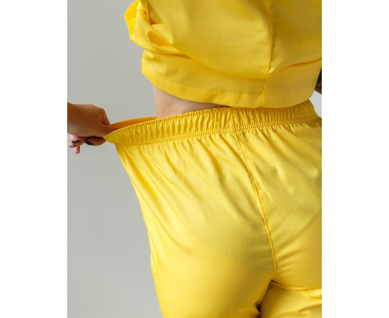 Изображение 5 Брюки медицинские женские желтые р. 46, "БЕЛЫЙ ХАЛАТ" 163-397-758, Размер: 46, Цвет: желтый
