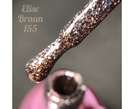 Зображення 2 Гель лак для нігтів Elise Braun №155, 10 мл, Об'єм (мл, г): 10, Колір: 155