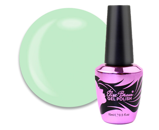 Зображення  База камуфлююча для гель-лаку Elise Braun Cover Base №55 молочно-м'ятний шийк, 10 мл, Об'єм (мл, г): 15, Колір: 055