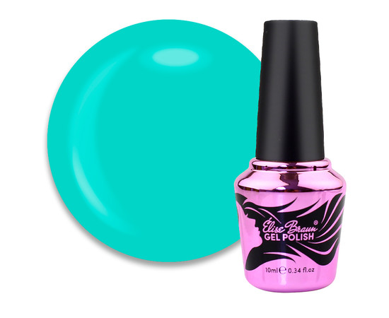 Зображення  База камуфлююча для гель-лаку Elise Braun Cover Base №56 морська бірюза, 10 мл, Об'єм (мл, г): 10, Колір: 056