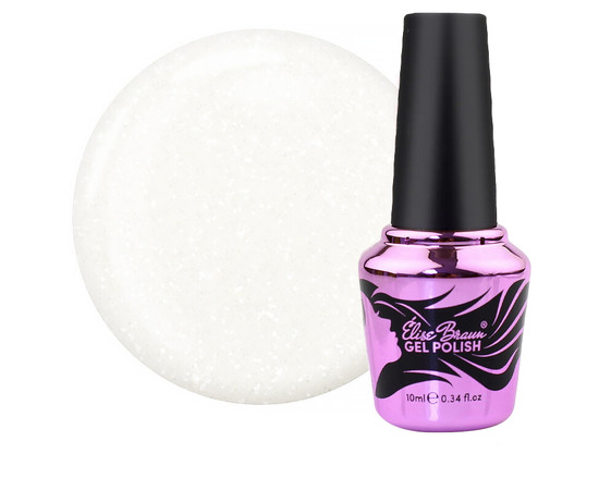 Изображение  База камуфлирующая для гель-лака Elise Braun Cover Base №61 молочный с шиммером, 10 мл, Объем (мл, г): 10, Цвет: 061