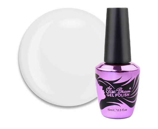 Зображення  База камуфлююча для гель-лаку Elise Braun Cover Base №67 молочна вуаль, 15 мл, Об'єм (мл, г): 15, Колір: 067