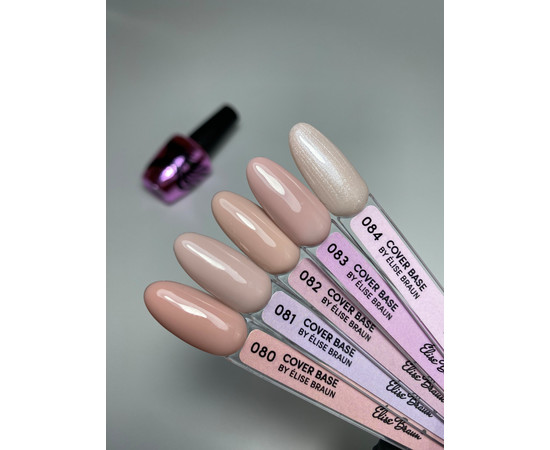 Зображення 3 База камуфлююча для гель-лаку Elise Braun Cover Base №81 рожевий беж, 15 мл, Об'єм (мл, г): 15, Колір: 081