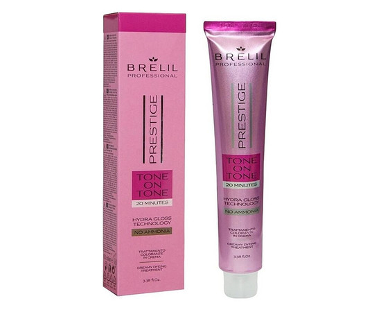 Зображення 2 Крем-фарба для волосся Brelil Professional Prestige Tone On Tone 7.00, 100 мл, Об'єм (мл, г): 100, Колір: 7.00