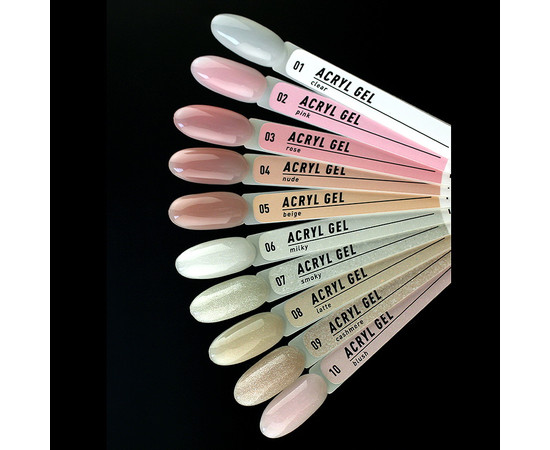 Зображення 2 Акрил-гель NUB Acryl Gel №07 Smoky з шимером, 30 мл, Об'єм (мл, г): 30, Колір: 07