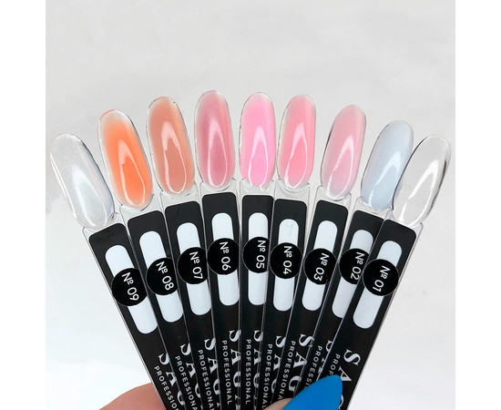 Изображение 3 Полигель Saga Poly Gel (новый дизайн) № 08 коралловый, 30 мл, Объем (мл, г): 30, Цвет: 08