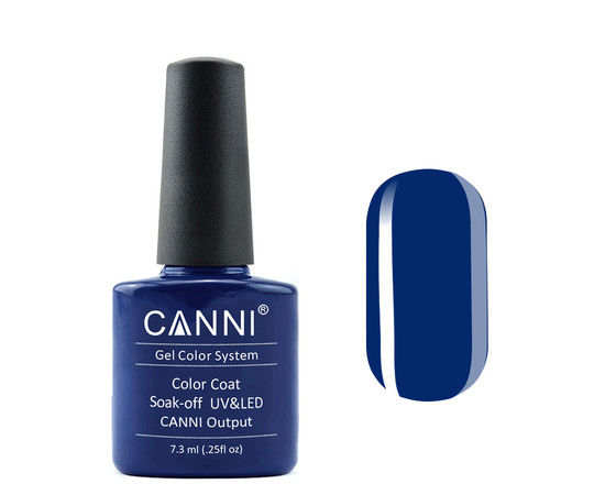 Зображення 2 Гель-лак CANNI 035 темно-синій, 7.3 мл, Об'єм (мл, г): 7.3, Колір: 035