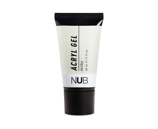 Зображення  Акрил-гель NUB Acryl Gel №06 Milky з шимером, 30 мл, Об'єм (мл, г): 30, Колір: 06