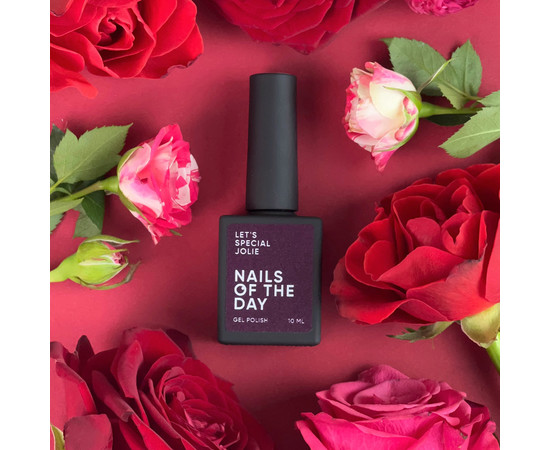 Изображение 4 Nails of the Day Let’s special Jolie - марсаловый гель лак для ногтей, перекрывающий в один слой, 10 мл, Объем (мл, г): 10, Цвет: Jolie