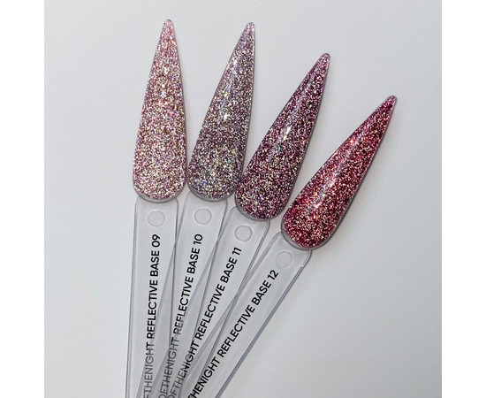 Зображення 2 Nails Of The Night Reflective base 11 - камуфлююча світловідбиваюча база з шимером, 10  мл, Об'єм (мл, г): 10, Колір: 11