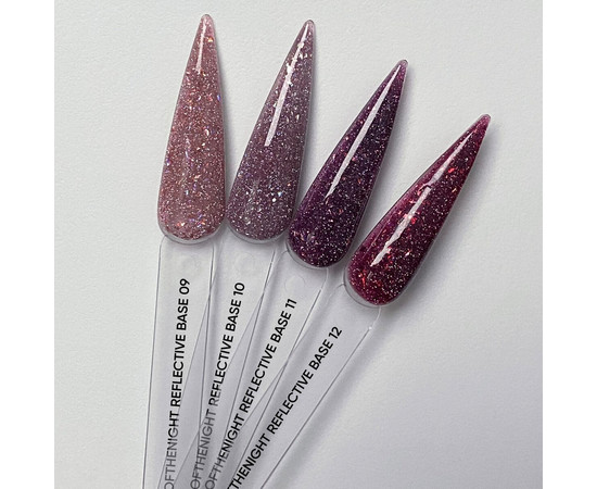 Зображення 3 Nails Of The Night Reflective base 09 - камуфлююча світловідбиваюча база з шимером, 10  мл, Об'єм (мл, г): 10, Колір: 09
