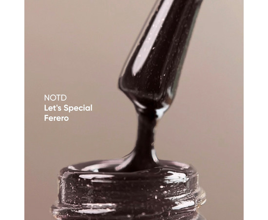 Зображення 2 Nails of the Day Let’s special Ferero - коричневий з блискітками гель-лак для нігтів, що перекриває в один шар, 10  мл, Об'єм (мл, г): 10, Колір: Ferero