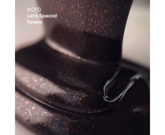 Зображення 3 Nails of the Day Let’s special Ferero - коричневий з блискітками гель-лак для нігтів, що перекриває в один шар, 10  мл, Об'єм (мл, г): 10, Колір: Ferero