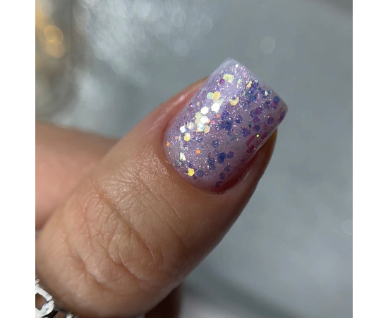 Изображение 4 Nails Of The Night Brokat gel 01 - дизайн гель с разноцветным брокатом и глитером для ногтей, 5 г, Объем (мл, г): 5, Цвет: 01