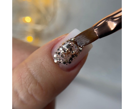 Изображение 3 Nails Of The Night Brokat gel 02 - дизайн гель с разноцветным брокатом и глитером для ногтей, 5 г, Объем (мл, г): 5, Цвет: 02