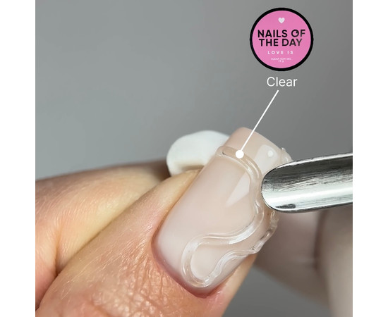 Зображення 4 Nails of the Day Love is Clear - прозора гель-жуйка для створення об’ємних дизайнів на нігтях, 15 г