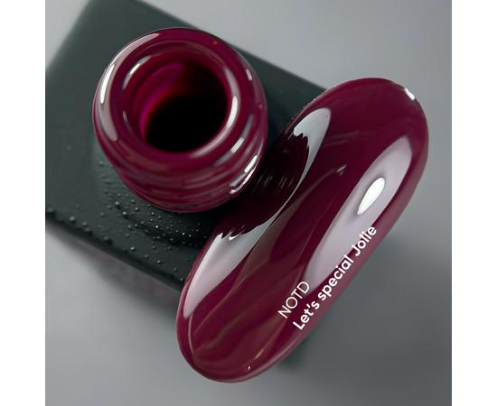 Изображение 2 Nails of the Day Let’s special Jolie - марсаловый гель лак для ногтей, перекрывающий в один слой, 10 мл, Объем (мл, г): 10, Цвет: Jolie
