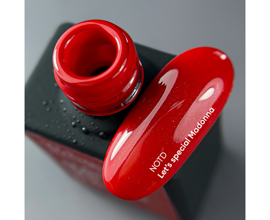 Изображение 2 Nails of the Day Let’s special Madonna - красный с блестками гель лак для ногтей, перекрывающий в один слой, 10 мл, Объем (мл, г): 10, Цвет: Madonna