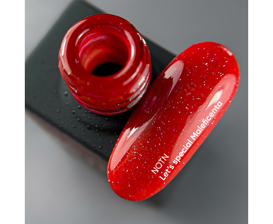 Изображение 2 Nails Of The Night Let’s special Maleficenta - темно-красный светоотражающий гель лак для ногтей, перекрывающий в один слой, 10 мл, Объем (мл, г): 10, Цвет: Maleficenta