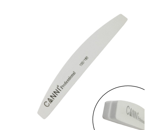 Изображение 2 Баф-шлифовщик для ногтей CANNI полукруг 100/180 грит