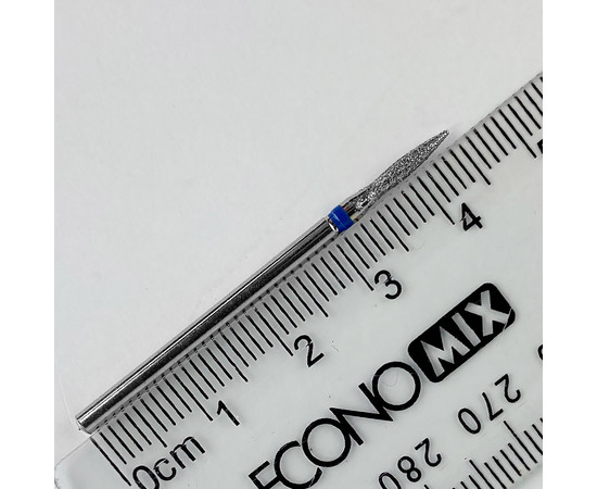 Зображення 2 Алмазна фреза Molekula 243/018B полум'я синя діаметр 1.8 мм / робоча частина 9 мм