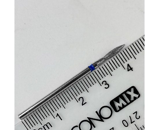 Зображення 2 Алмазна фреза Molekula 243/023B полум'я синя діаметр 2.3 мм / робоча частина 8 мм