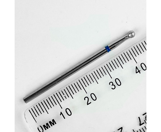 Зображення 2 Фреза алмазна Molekula 801/001 027B куля синя діаметр 2.7 мм