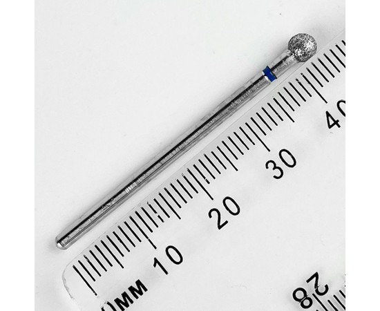 Зображення 2 Фреза алмазна Molekula 801/001 040B куля синя діаметр 4 мм