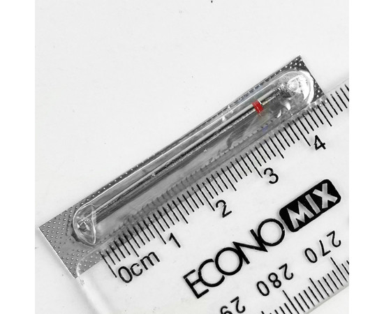 Зображення 2 Фреза алмазна Molekula 801/001 040R куля червона діаметр 4 мм