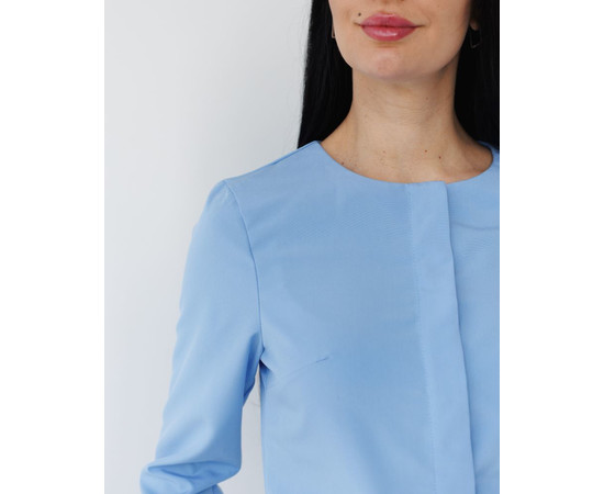 Зображення 4 Медичний костюм жіночий Жаклін блакитний (Віскоза "Еліт") р. 52, "БІЛИЙ ХАЛАТ" 440-333-927, Розмір: 52, Цвет: блакитний