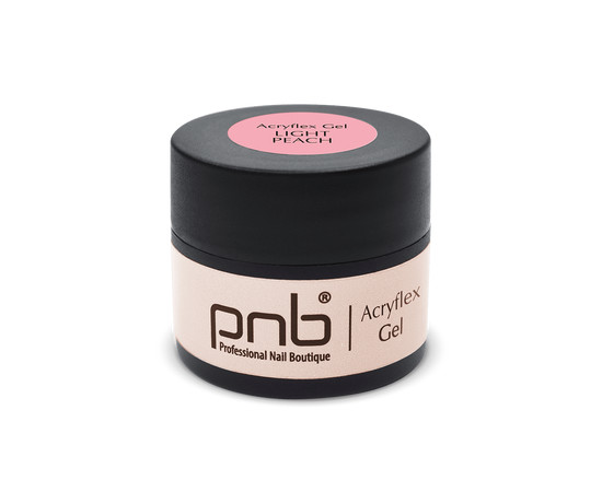 Зображення 2 Полігель PNB Acryflex Gel Light Peach ніжно-персиковий, 15 мл, Об'єм (мл, г): 15