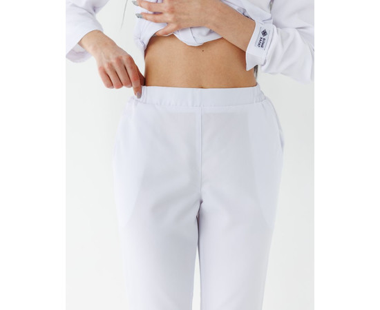 Изображение 5 Медицинский костюм женский Жаклин белый (Вискоза «Элит») р. 52, "БЕЛЫЙ ХАЛАТ" 440-324-927, Размер: 52, Цвет: белый