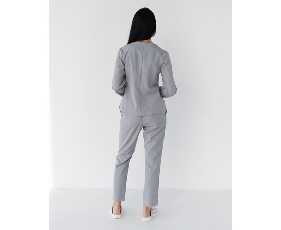 Зображення 2 Медичний костюм жіночий Жаклін сірий (Віскоза "Еліт") р. 44, "БІЛИЙ ХАЛАТ" 440-328-927, Розмір: 44, Цвет: сірий