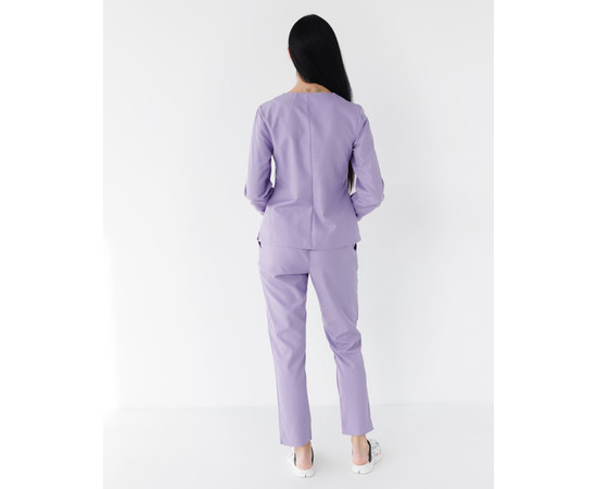 Изображение 2 Медицинский костюм женский Жаклин лавандовый (Вискоза «Элит») р. 54, "БЕЛЫЙ ХАЛАТ" 440-353-927, Размер: 54, Цвет: лавандовый