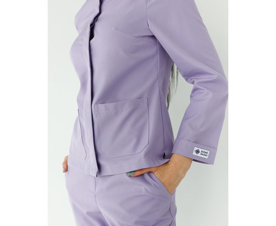 Изображение 5 Медицинский костюм женский Жаклин лавандовый (Вискоза «Элит») р. 54, "БЕЛЫЙ ХАЛАТ" 440-353-927, Размер: 54, Цвет: лавандовый