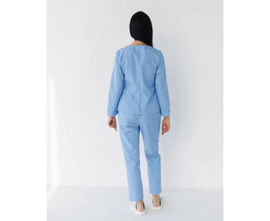 Зображення 2 Медичний костюм жіночий Жаклін блакитний (Віскоза "Еліт") р. 52, "БІЛИЙ ХАЛАТ" 440-333-927, Розмір: 52, Цвет: блакитний