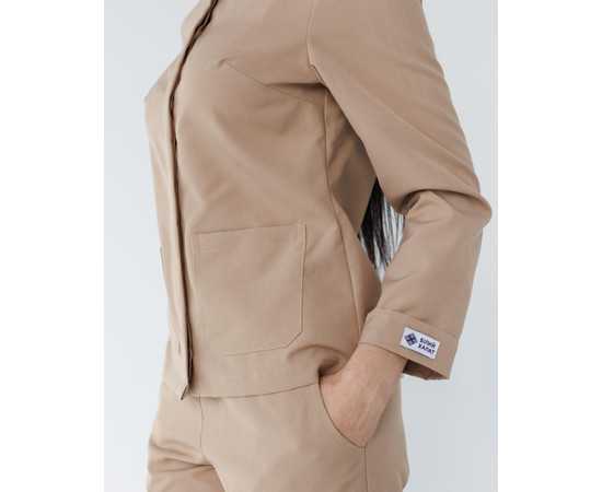 Зображення 4 Медичний костюм жіночий Жаклін пісочний (Віскоза "Еліт") р. 44, "БІЛИЙ ХАЛАТ" 440-323-920, Розмір: 44, Цвет: пісочний