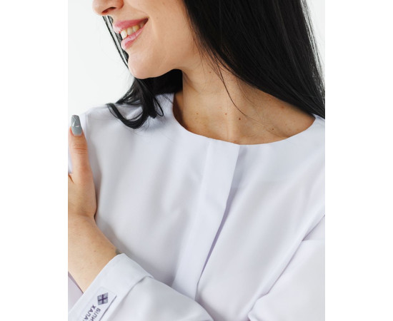 Зображення 3 Медичний костюм жіночий Жаклін білий (Віскоза "Еліт") р. 46, "БІЛИЙ ХАЛАТ" 440-324-927, Розмір: 46, Цвет: білий