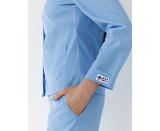 Зображення 5 Медичний костюм жіночий Жаклін блакитний (Віскоза "Еліт") р. 48, "БІЛИЙ ХАЛАТ" 440-333-927, Розмір: 48, Цвет: блакитний