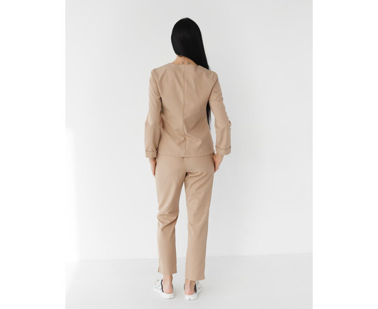 Зображення 2 Медичний костюм жіночий Жаклін пісочний (Віскоза "Еліт") р. 42, "БІЛИЙ ХАЛАТ" 440-323-920, Розмір: 42, Цвет: пісочний