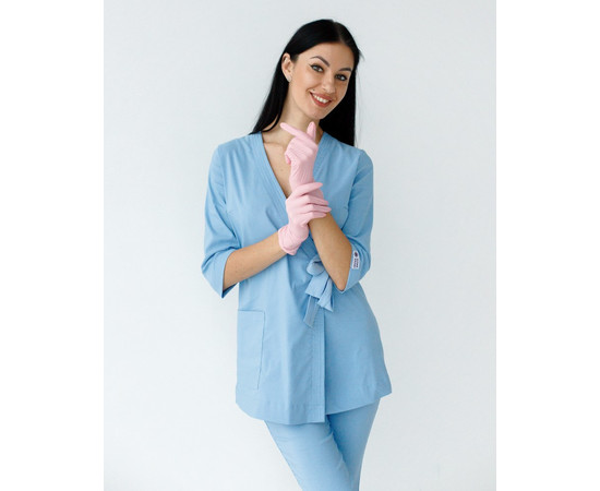 Зображення 2 Медичний костюм жіночий Шанхай блакитний р. р. 44, "БІЛИЙ ХАЛАТ" 139-333-704, Розмір: 44, Цвет: блакитний