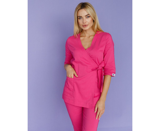 Изображение 3 Медицинский костюм женский Шанхай розовый р. 48, "БЕЛЫЙ ХАЛАТ" 139-337-704, Размер: 48, Цвет: розовый