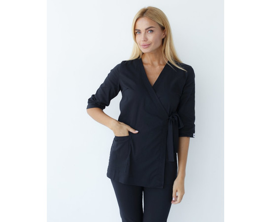 Зображення 3 Медичний костюм жіночий Шанхай чорний р. 46, "БІЛИЙ ХАЛАТ" 139-321-704, Розмір: 46, Цвет: чорний