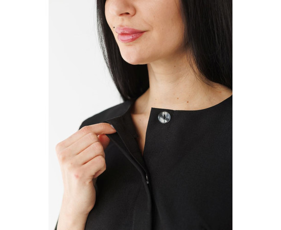 Зображення 4 Медичний костюм жіночий Жаклін чорний (Віскоза "Еліт") р. 48, "БІЛИЙ ХАЛАТ" 440-321-927, Розмір: 48, Цвет: чорний