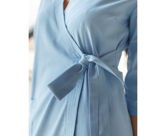 Зображення 4 Медичний костюм жіночий Шанхай блакитний р. р. 44, "БІЛИЙ ХАЛАТ" 139-333-704, Розмір: 44, Цвет: блакитний